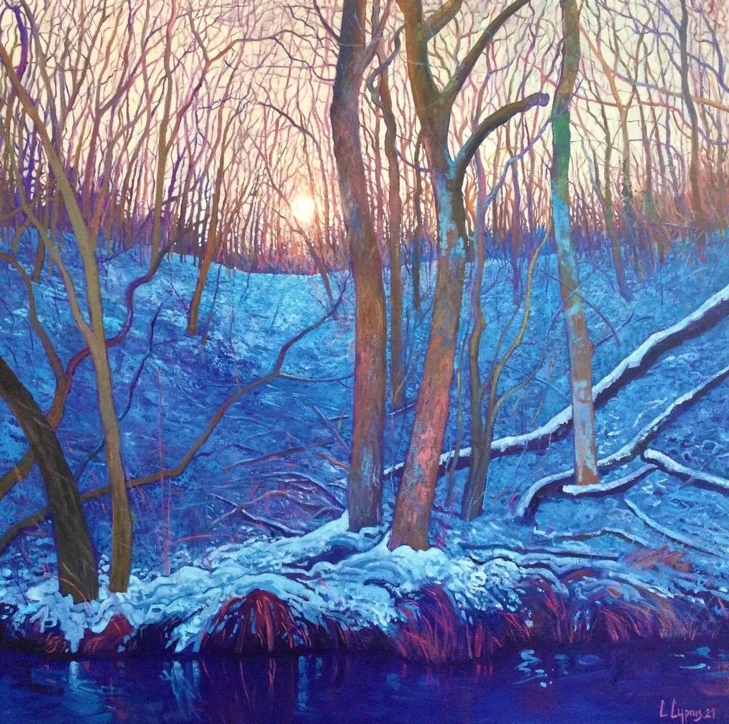 Cold Morning ~ Oils On Canvas 2021 ~ Free Shipping to UK Addresses