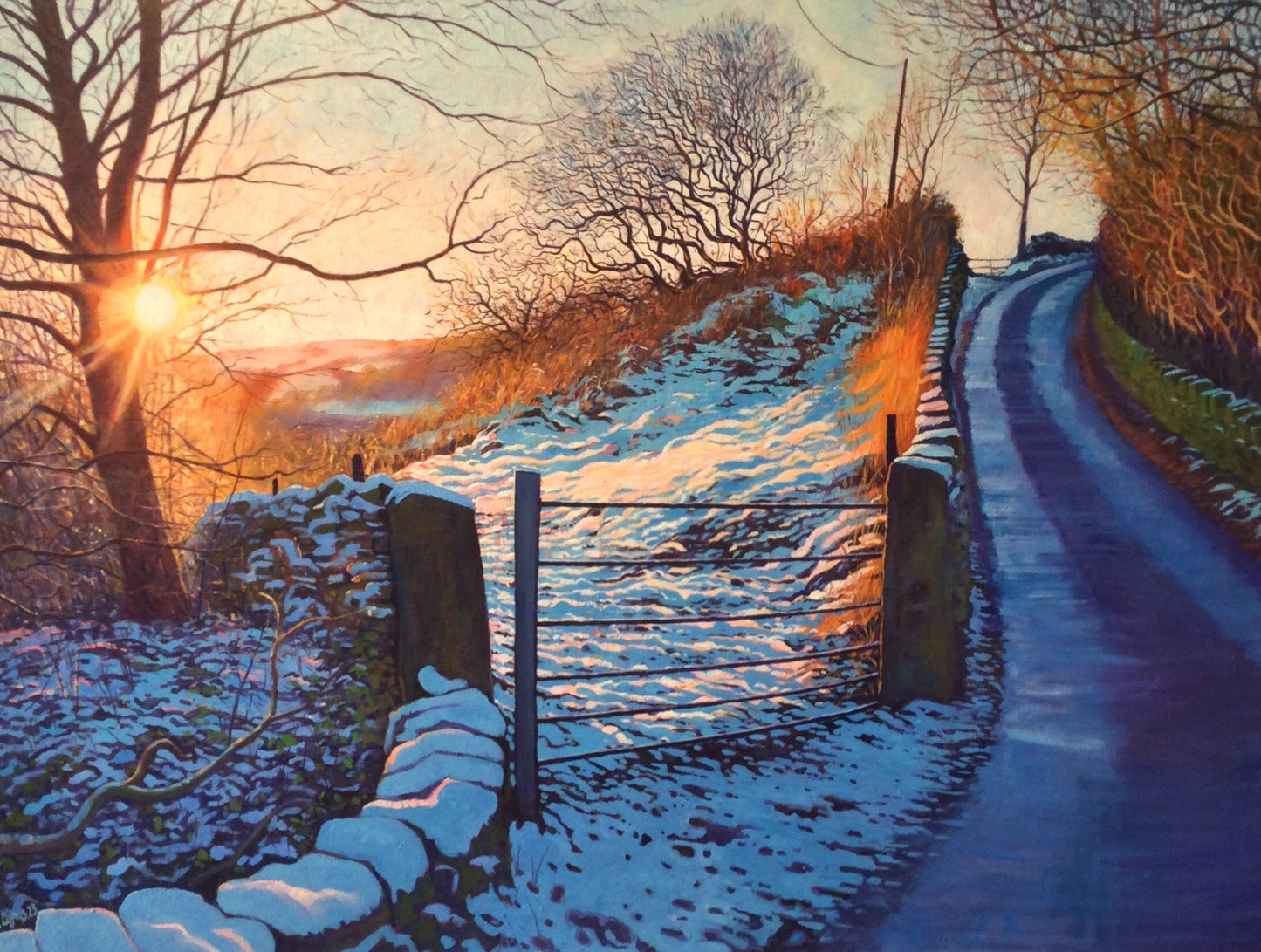 Distant Sun ~ Oils On Canvas 2023 ~ Free Shipping to UK Addresses